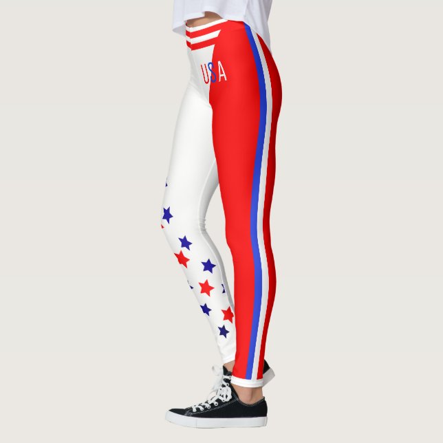 Ultimate American Patriot USA US Flagge Leggings (Links)