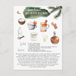 Ultimate Eggnog Recipe Feiertage Postkarte