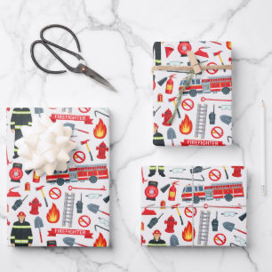 Ultimate Firefighter - Thema "Heldenfeuerwehr" Geschenkpapier Set