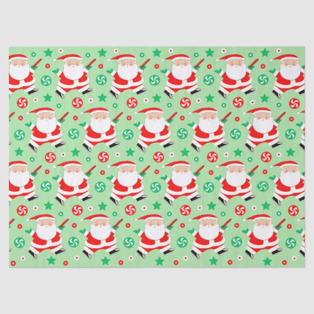 Ultimate FrisbeChristmas Weihnachts Geschenkpapier Seidenpapier (Vorderseite)