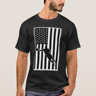 Ultimate Frisbee American Flag 4. Juli Merica T-Shirt