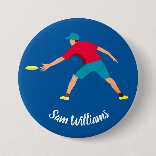 Ultimate Frisbee Button (Vorderseite)
