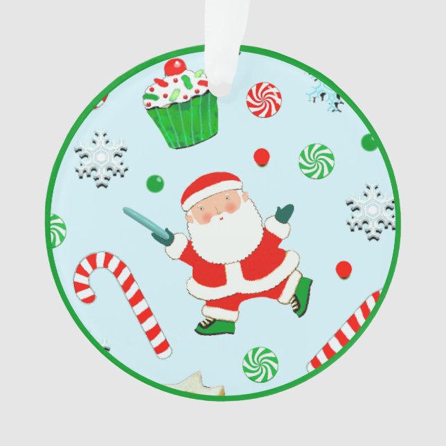 Ultimate Frisbee Christmas Collectible Ornament (Vorderseite)