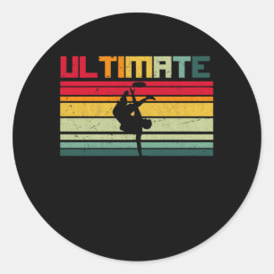 Ultimate Frisbee Disk Golf Freestyle Runder Aufkleber
