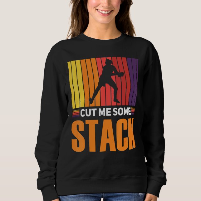 Ultimate Frisbee Disk Golf Stack Sweatshirt (Vorderseite)
