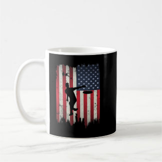 Ultimate Frisbee Disk Golf USA Flag 4. Kaffeetasse