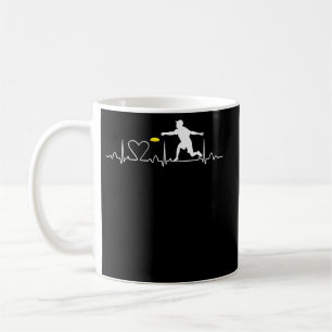 Ultimate Frisbee Heartbeat Disc Golf Kaffeetasse