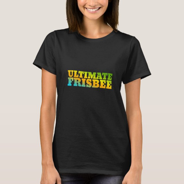 Ultimate Frisbee mit Naturfarben T-Shirt (Vorderseite)