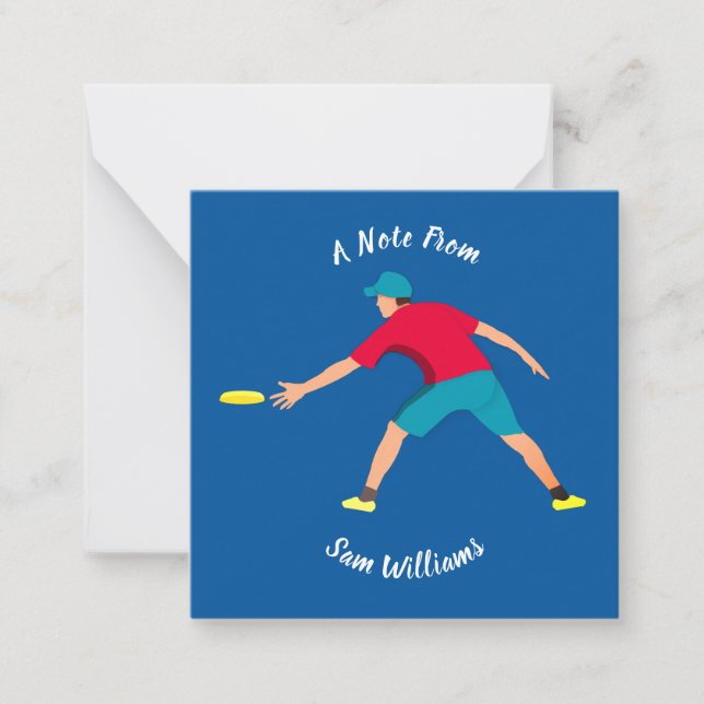 Ultimate Frisbee Mitteilungskarte (Vorderseite)