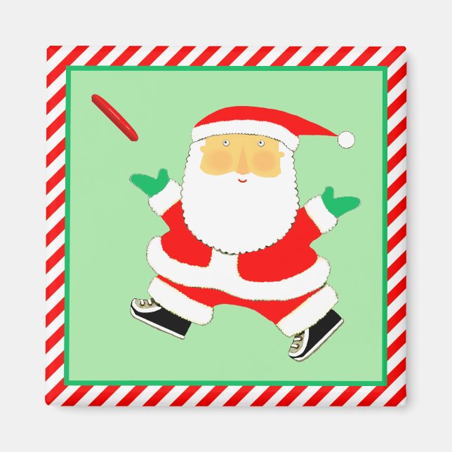 Ultimate Frisbee Player Holiday Gift Magnet (Vorne)