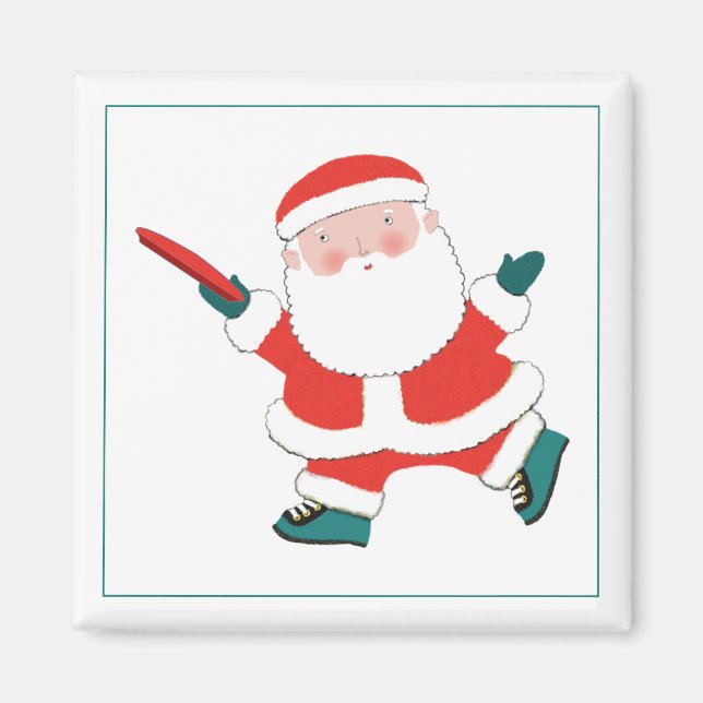 Ultimate Frisbee Player Kleine Geschenk Magnet (Vorne)