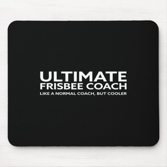 Ultimate Frisbee Spieler Coach Disc Golf Männer Fr Mousepad (Vorne)