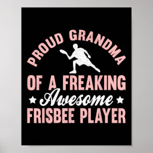 Ultimate-Frisbee-Spieler Disc Golf Oma  Poster