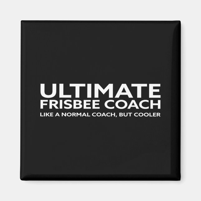 Ultimate-Frisbee-Spieler-Trainer-Disc-Golf-Männer- Magnet (Vorne)