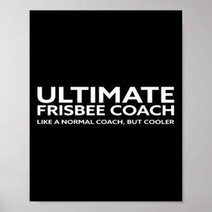 Ultimate-Frisbee-Spieler-Trainer-Disc-Golf-Männer- Poster