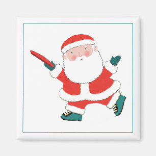 Ultimate-Frisbee-Spieler-Weihnachtsstrumpf-Füllung Magnet