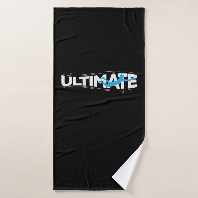 Ultimate Frisbee Sport am Strand Badehandtuch (Badehandtuch)