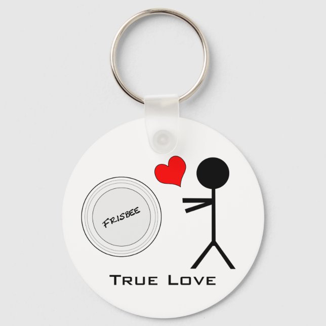 Ultimate Frisbee True Love Schlüsselanhänger (Vorderseite)