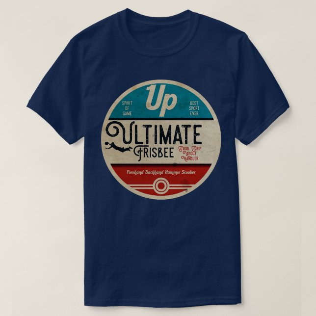 Ultimate Frisbee Vintag T-Shirt (Design vorne)