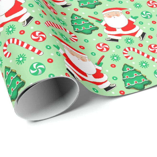 Ultimate Frisbee Weihnachtsgeschenk Wrapping Paper Geschenkpapier (Rolleneckpunkt)