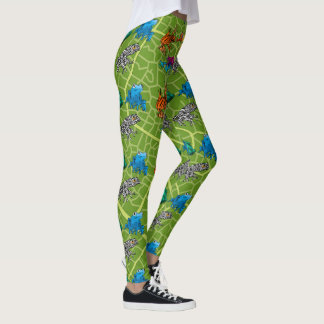 Ultimate Frog Guide - Six Raibow Frogs Leggings