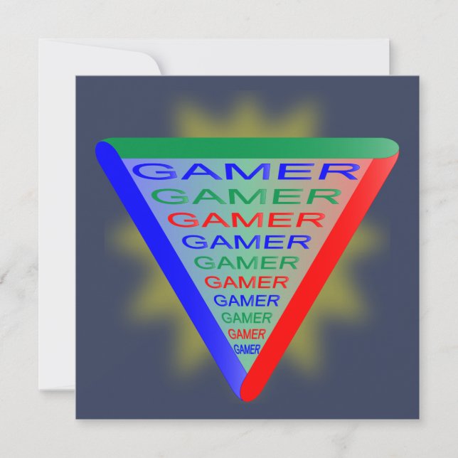 Ultimate Gamer 3 Gaming System Colors RGB Einladung (Vorderseite)