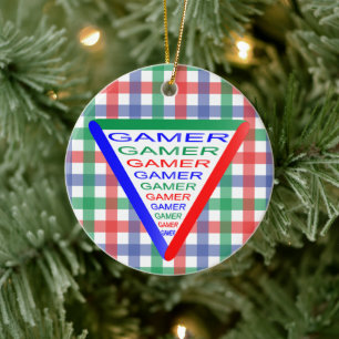 Ultimate Gamer 3 Gaming System Colors RGB Keramik Ornament