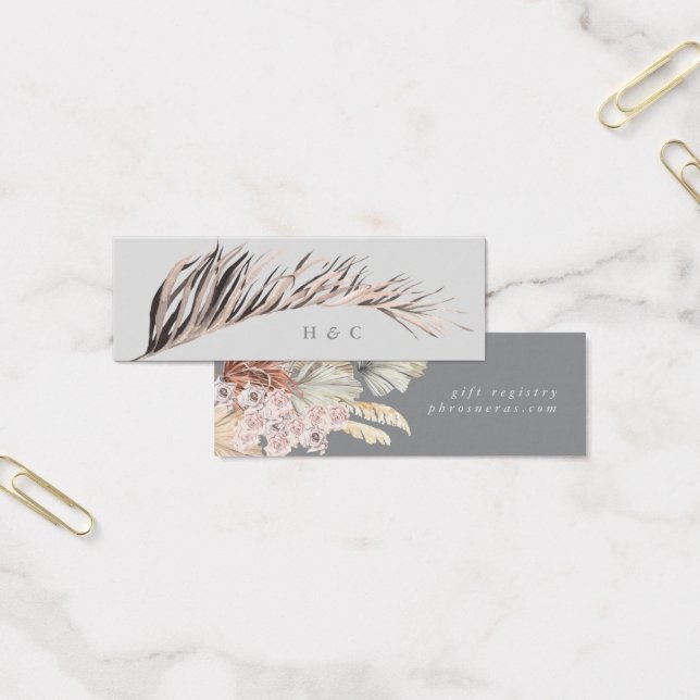 Ultimate Gray Pampas Grass Floral Jungle Wedding (Büro)