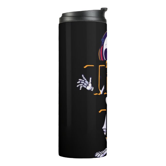 Ultimate Halloween Skeleton Dance - Neon T-Shirt Thermosbecher (Nach links gedreht)