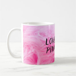 Ultimate Hot Pink Fuzzy Imitate Fur Kaffeetasse