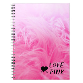 Ultimate Hot Pink Fuzzy Imitate Fur Notizblock