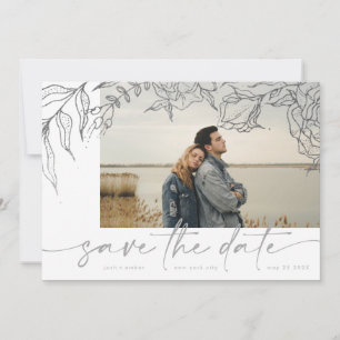 Ultimate   Modernes Grau Forever Multi Foto Floral Save The Date