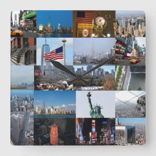 Ultimate! New York City Pro Photos Quadratische Wanduhr