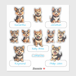 Ultimate Niedlich Black Shiba Inu Puppy Collection Aufkleber