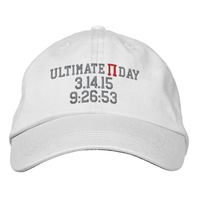 Ultimate Pi Day 2015 Bestickte Baseballkappe (Vorderseite)