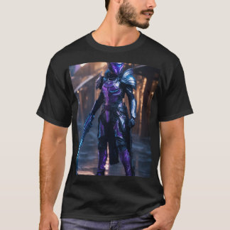 Ultimate Sci-Fi Elven Soldier: Cybernetic Warrior T-Shirt