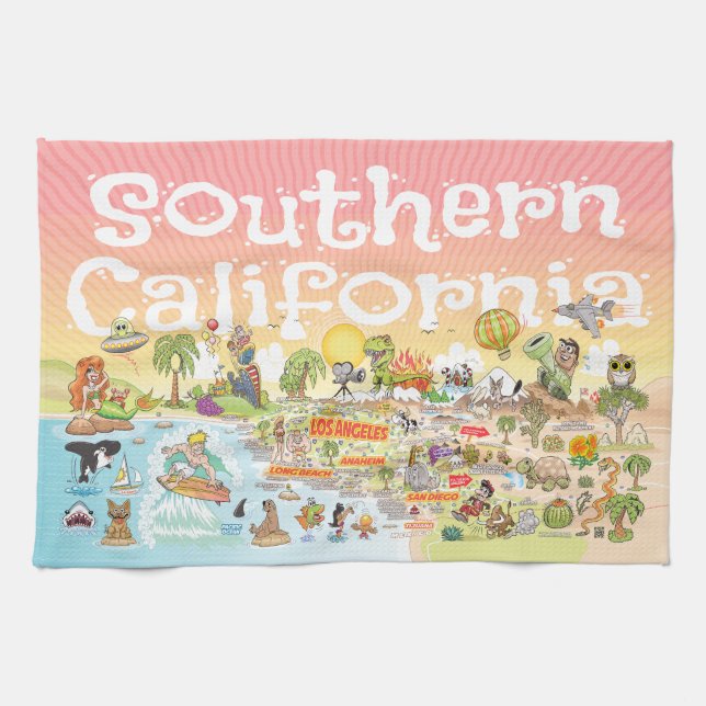 Ultimate Sunny California Geschirrtuch (Horizontal)