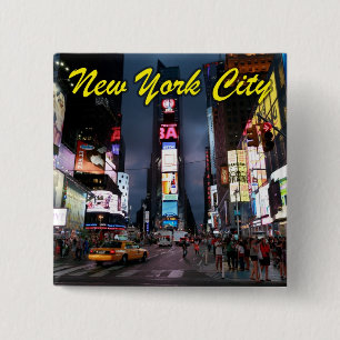 Ultimate Times Square New York City USA Button