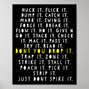 Ultimative Frisbee-Spielsprache Frowler Disc Golf  Poster