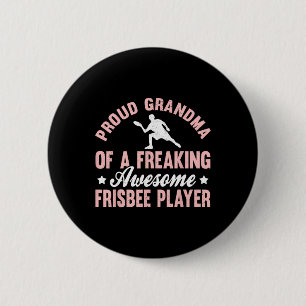 Ultimative Frisbeespielerin Disc Golf Oma Button