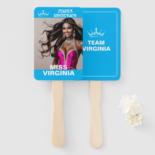 Ultimative Kronen-Pageant-Waver | Set von Fächern Fächer (Vorne und Hinten)