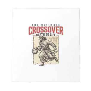 Ultimativer Crossover Christlicher Basketball Vint Notizblock