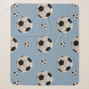 Ultimativer Faux-Patchwork-Fußball für Sportfans Sherpadecke