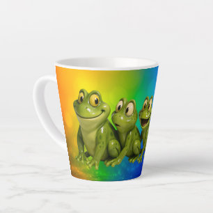 Ultimativer Froschliebhaber Regenbogen Milchtasse