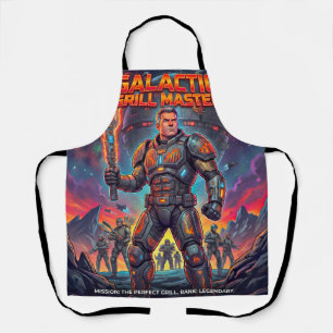 Ultimativer Galaktischer BBQ-Kommandant Sci-Fi Schürze