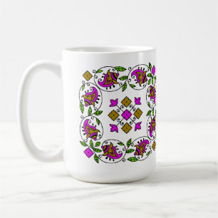 ultimatives Vintages Muster Kaffeetasse