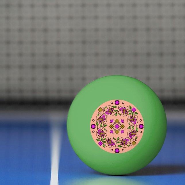 ultimatives Vintages Muster Tischtennisball (Netto)