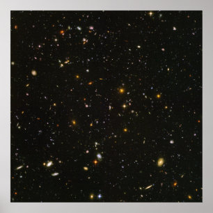 Ultra Deep Field View - HUDF - unkomprimiert Poster