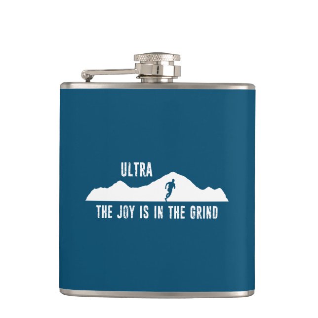 Ultra, die Freude ist in der Windenergie Flachmann (Vorderseite)