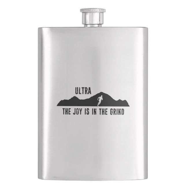 Ultra, die Freude ist in der Windenergie Flachmann (Vorderseite)